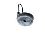 Lavoar rotund din sticlă transparentă Trendy’s – Design modern, Ø400 mm, 2931, trendysanitary.ro
