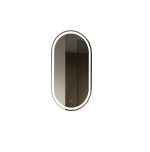 Oglindă baie Trendy’s ovală cu iluminare LED și senzor tactil – 500×900 mm, 1048, trendysanitary.ro