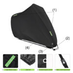 Husă de protecție pentru motocicletă, culoare neagră – impermeabilă și rezistentă UV, 4960, trendysanitary.ro