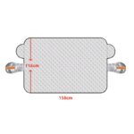 Husă Parbriz Auto Anti-Îngheț și Anti-Soare, Dimensiune Mare 158 × 116 cm, cu Protecție Oglinzi, 4903, trendysanitary.ro